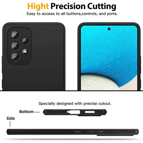 Flexible und sichere TPU Handyhülle für Samsung Galaxy A53 5G in Schwarz