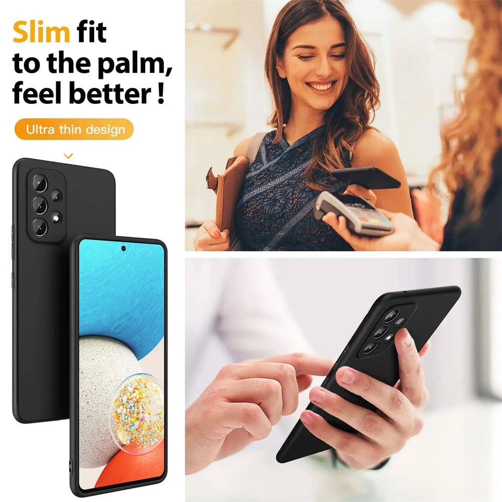 Flexible und sichere TPU Handyhülle für Samsung Galaxy A53 5G in Schwarz