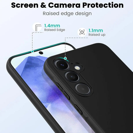 Flexible und sichere TPU Handyhülle für Samsung Galaxy A56 5G in Schwarz