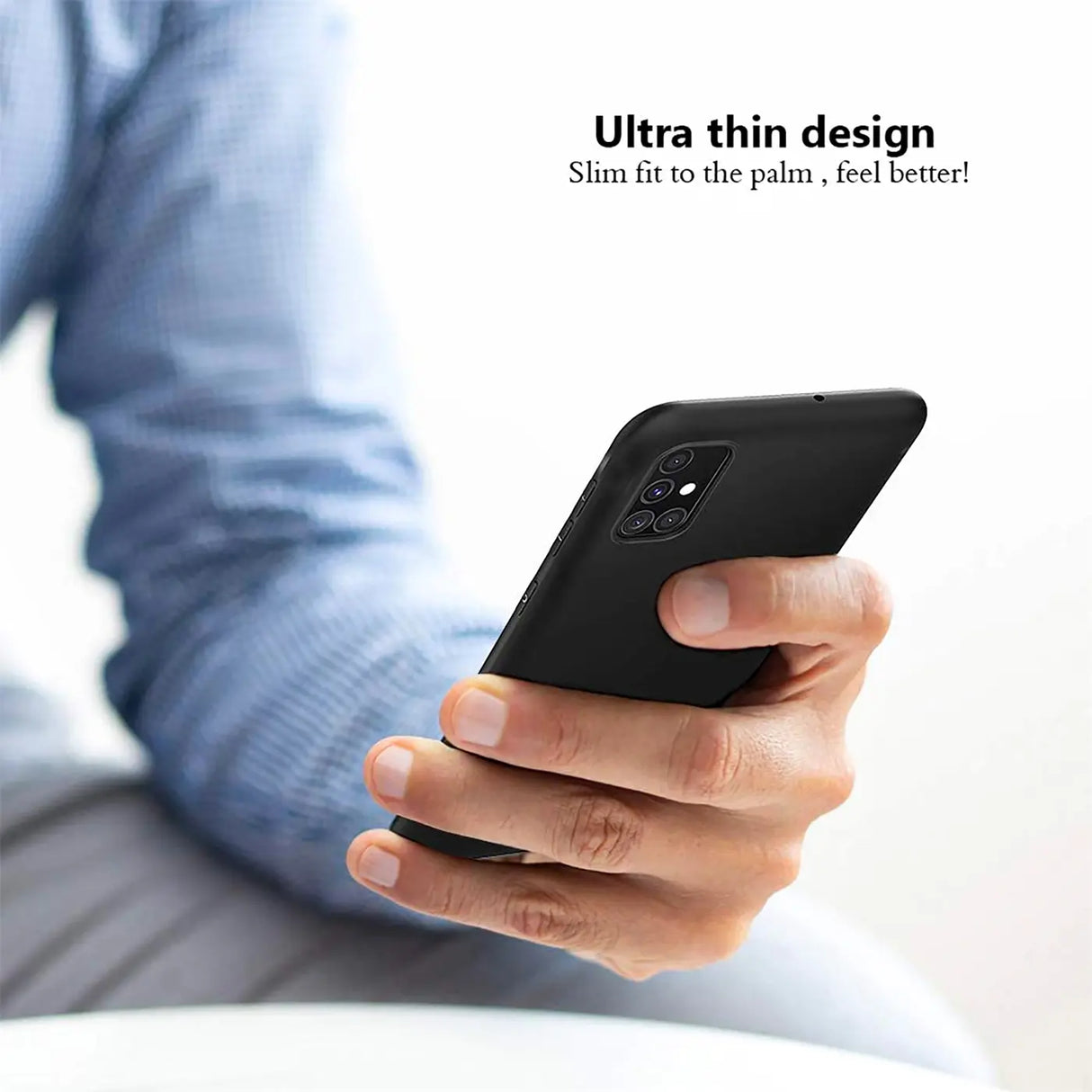 Flexible und sichere TPU Handyhülle für Samsung Galaxy A71 in Schwarz