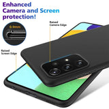 Flexible und sichere TPU Handyhülle für Samsung Galaxy A72 in Schwarz