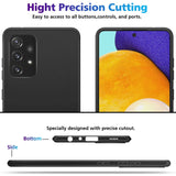 Flexible und sichere TPU Handyhülle für Samsung Galaxy A72 in Schwarz