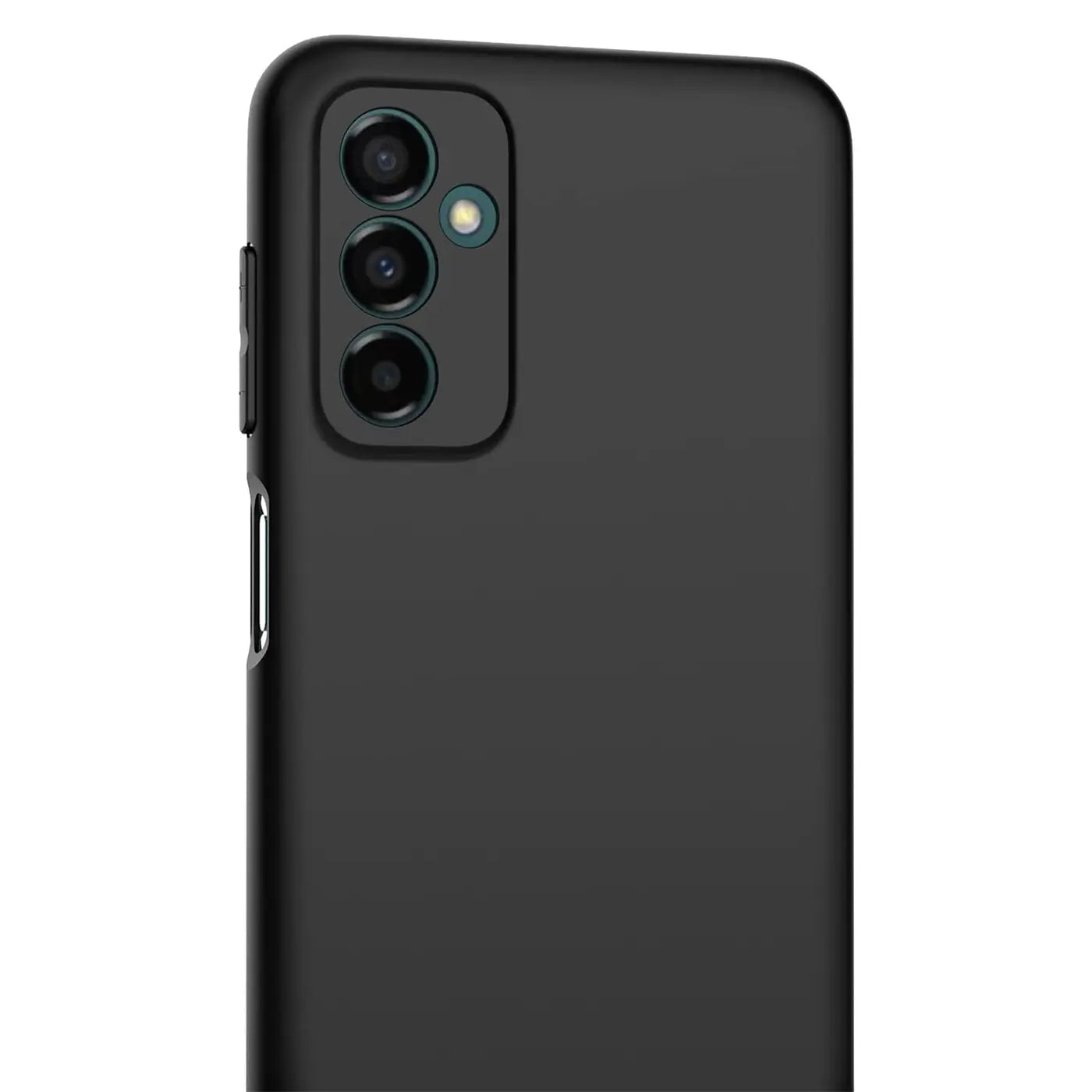 Schwarze matte Silikonhülle mit Kameramodul für Samsung Galaxy M23 5G / M13.