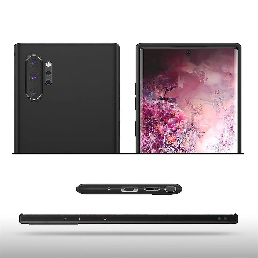 Flexible und sichere TPU Handyhülle für Samsung Galaxy Note 10 Plus in Schwarz