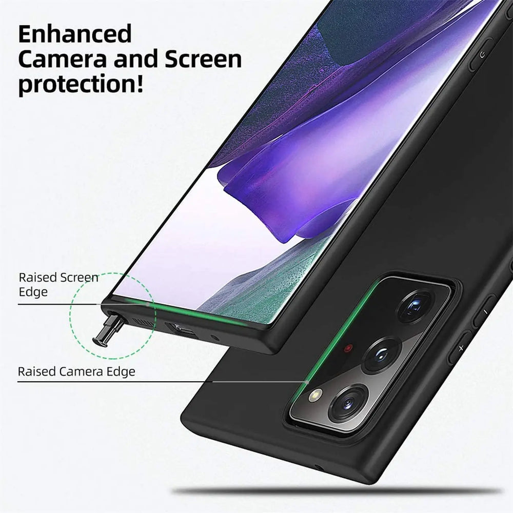 Flexible und sichere TPU Handyhülle für Samsung Galaxy Note 20 Ultra in Schwarz
