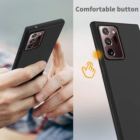 Flexible und sichere TPU Handyhülle für Samsung Galaxy Note 20 Ultra in Schwarz