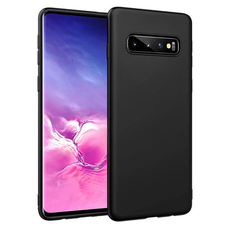 Flexible und sichere TPU Handyhülle für Samsung Galaxy S10 Plus in Schwarz