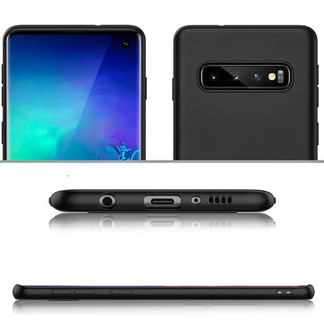 Flexible und sichere TPU Handyhülle für Samsung Galaxy S10 in Schwarz