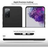 Flexible und sichere TPU Handyhülle für Samsung Galaxy S20 FE in Schwarz