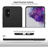 Flexible und sichere TPU Handyhülle für Samsung Galaxy S20 Plus in Schwarz