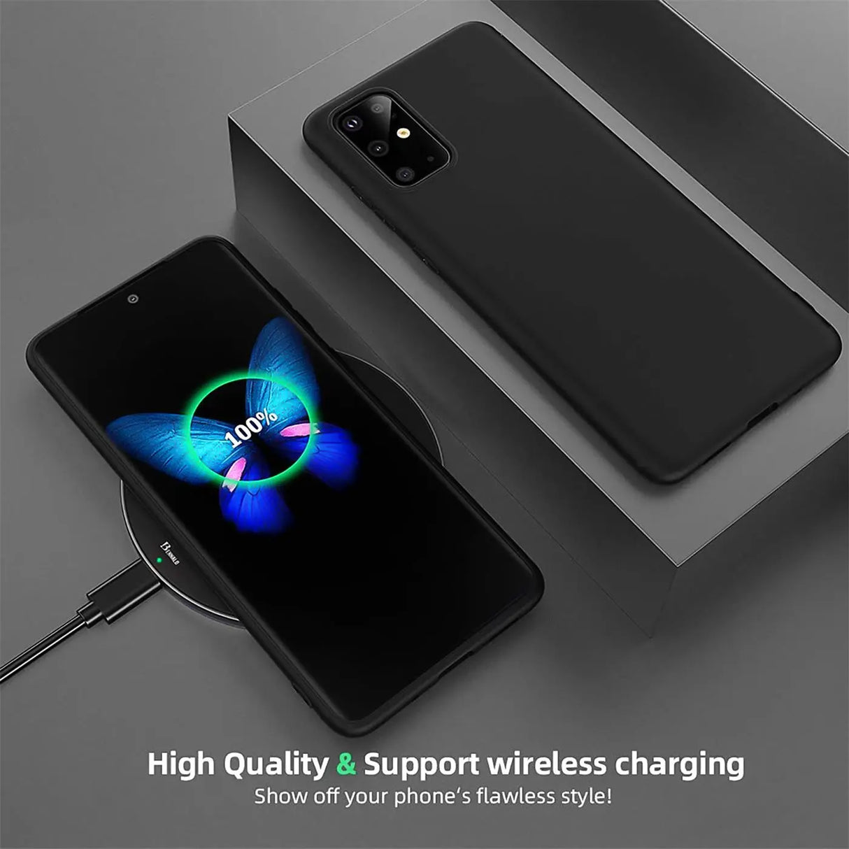 Flexible und sichere TPU Handyhülle für Samsung Galaxy S20 in Schwarz