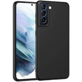 Flexible und sichere TPU Handyhülle für Samsung Galaxy S21 FE in Schwarz