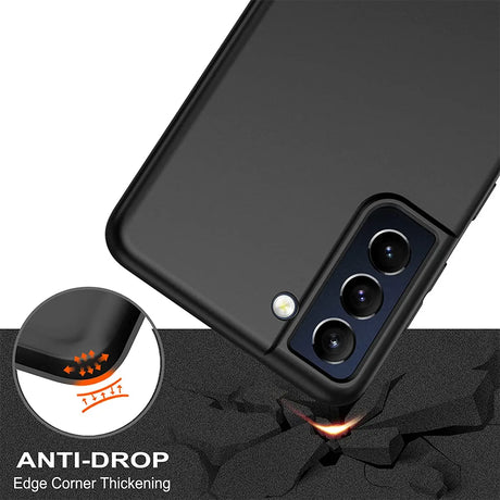 Flexible und sichere TPU Handyhülle für Samsung Galaxy S21 FE in Schwarz