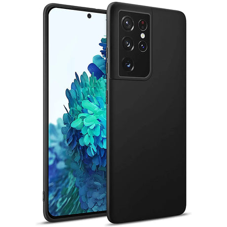 Flexible und sichere TPU Handyhülle für Samsung Galaxy S21 Ultra in Schwarz