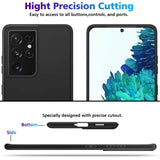 Flexible und sichere TPU Handyhülle für Samsung Galaxy S21 Ultra in Schwarz