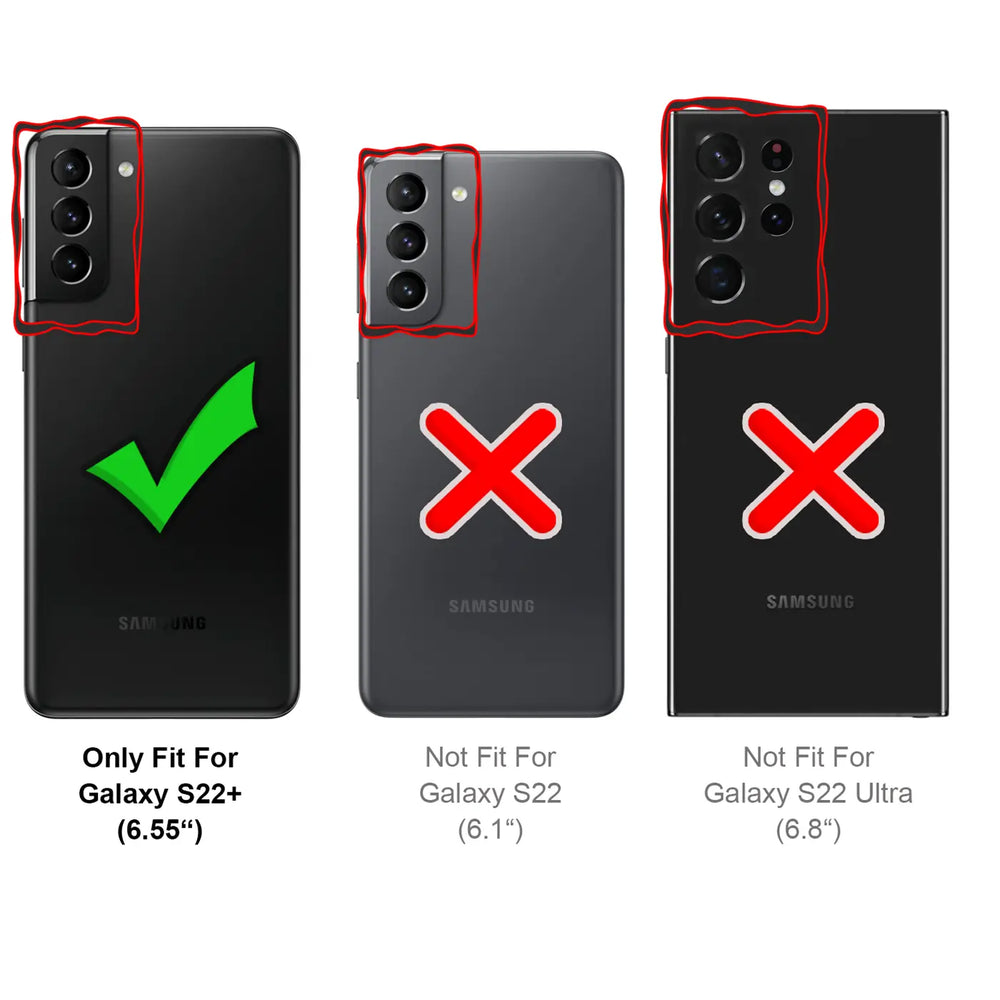 Flexible und sichere TPU Handyhülle für Samsung Galaxy S22 Plus in Schwarz