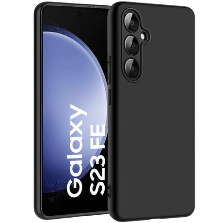 Flexible und sichere TPU Handyhülle für Samsung Galaxy S23 FE in Schwarz