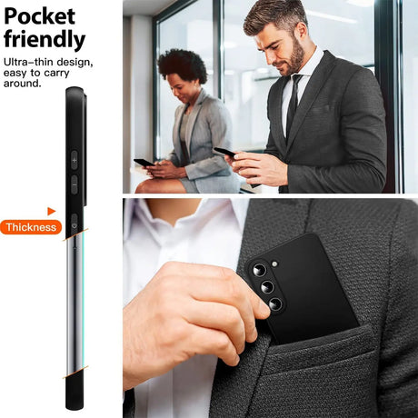 Flexible und sichere TPU Handyhülle für Samsung Galaxy S23 Plus in Schwarz