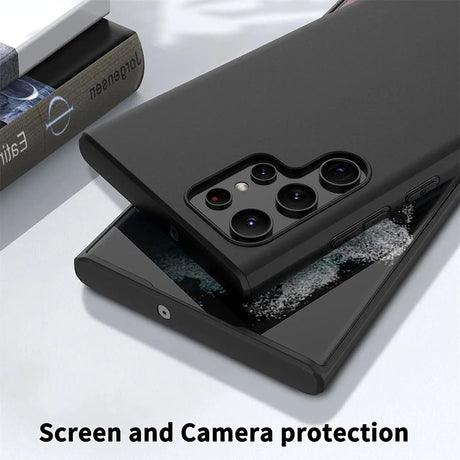 Flexible und sichere TPU Handyhülle für Samsung Galaxy S23 Ultra in Schwarz