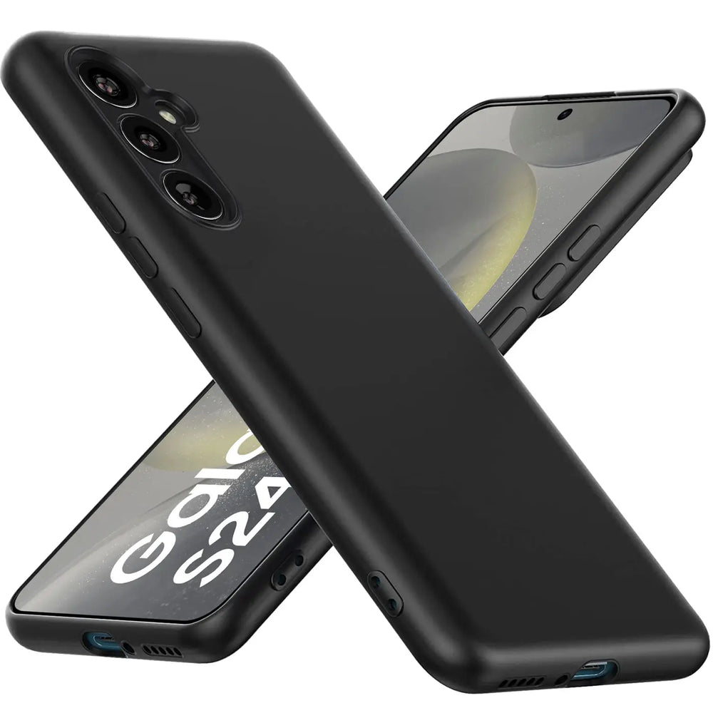 Flexible und sichere TPU Handyhülle für Samsung Galaxy S24 FE in Schwarz