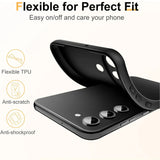 Flexible und sichere TPU Handyhülle für Samsung Galaxy S24 FE in Schwarz
