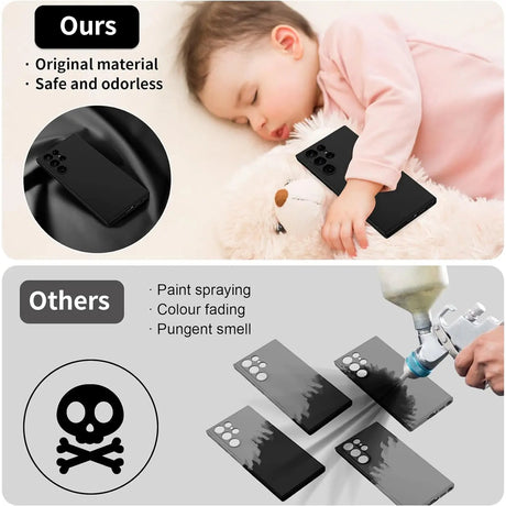 Flexible und sichere TPU Handyhülle für Samsung Galaxy S24 Ultra in Schwarz