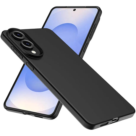 Flexible und sichere TPU Handyhülle für Samsung Galaxy S25 Edge in Schwarz