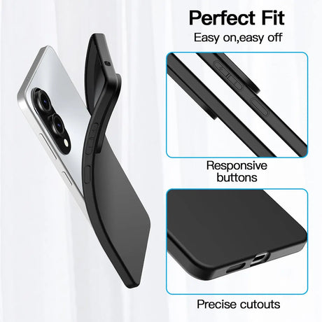 Flexible und sichere TPU Handyhülle für Samsung Galaxy S25 Edge in Schwarz