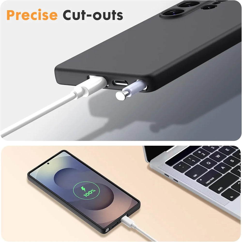 Flexible und sichere TPU Handyhülle für Samsung Galaxy S25 Ultra in Schwarz