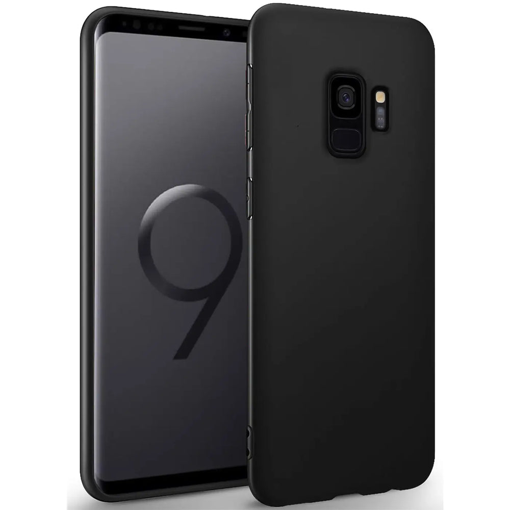 Flexible und sichere TPU Handyhülle für Samsung Galaxy S9 in Schwarz
