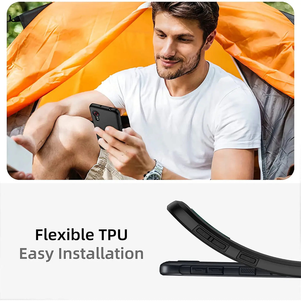 Flexible und sichere TPU Handyhülle für Samsung Galaxy XCover 5 in Schwarz