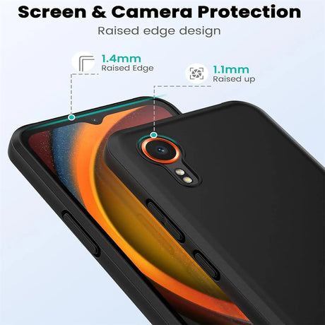 Flexible und sichere TPU Handyhülle für Samsung Galaxy XCover 7 in Schwarz