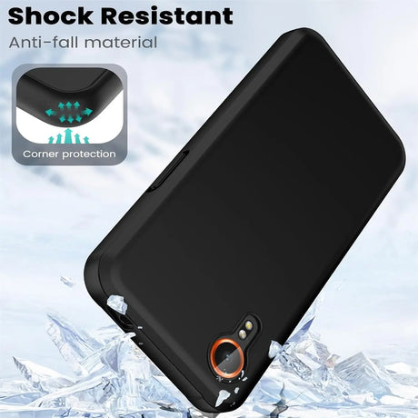 Flexible und sichere TPU Handyhülle für Samsung Galaxy XCover 7 in Schwarz