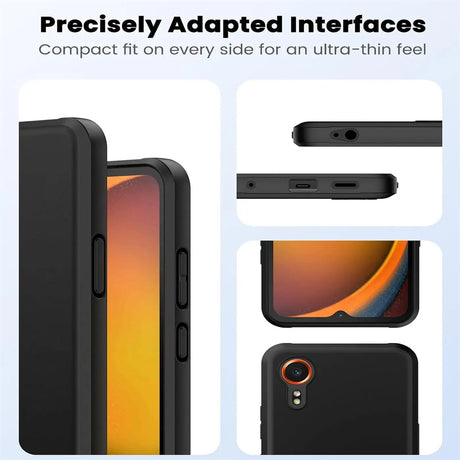 Flexible und sichere TPU Handyhülle für Samsung Galaxy XCover 7 in Schwarz