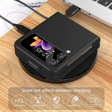 Flexible und sichere TPU Handyhülle für Samsung Galaxy Z Flip 4 in Schwarz