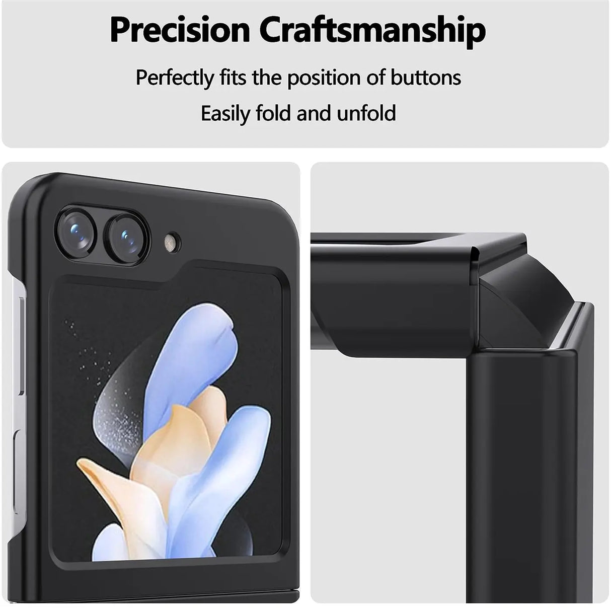 Flexible und sichere TPU Handyhülle für Samsung Galaxy Z FLIP 5 in Schwarz