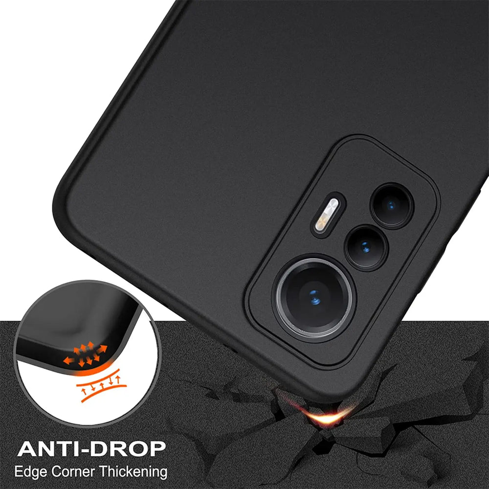 Flexible und sichere TPU Handyhülle für Xiaomi 12 Lite 5G in Schwarz