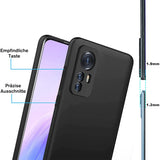 Flexible und sichere TPU Handyhülle für Xiaomi 12 Pro in Schwarz