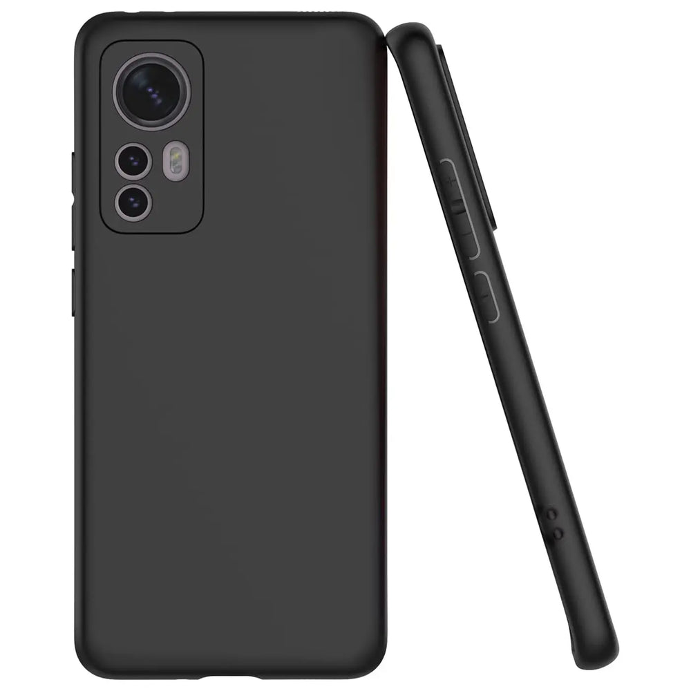 Flexible und sichere TPU Handyhülle für Xiaomi 12 / 12X in Schwarz