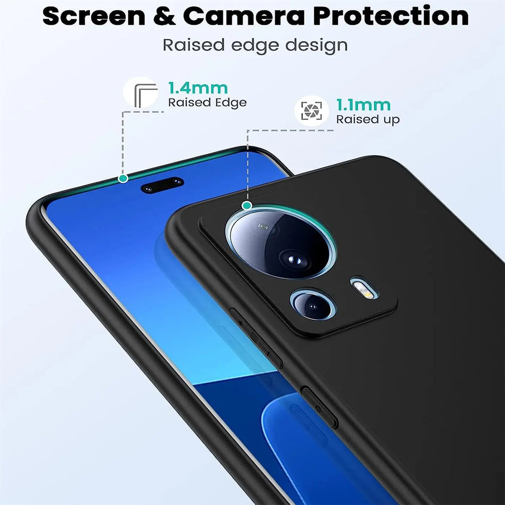 Flexible und sichere TPU Handyhülle für Xiaomi 13 Lite in Schwarz