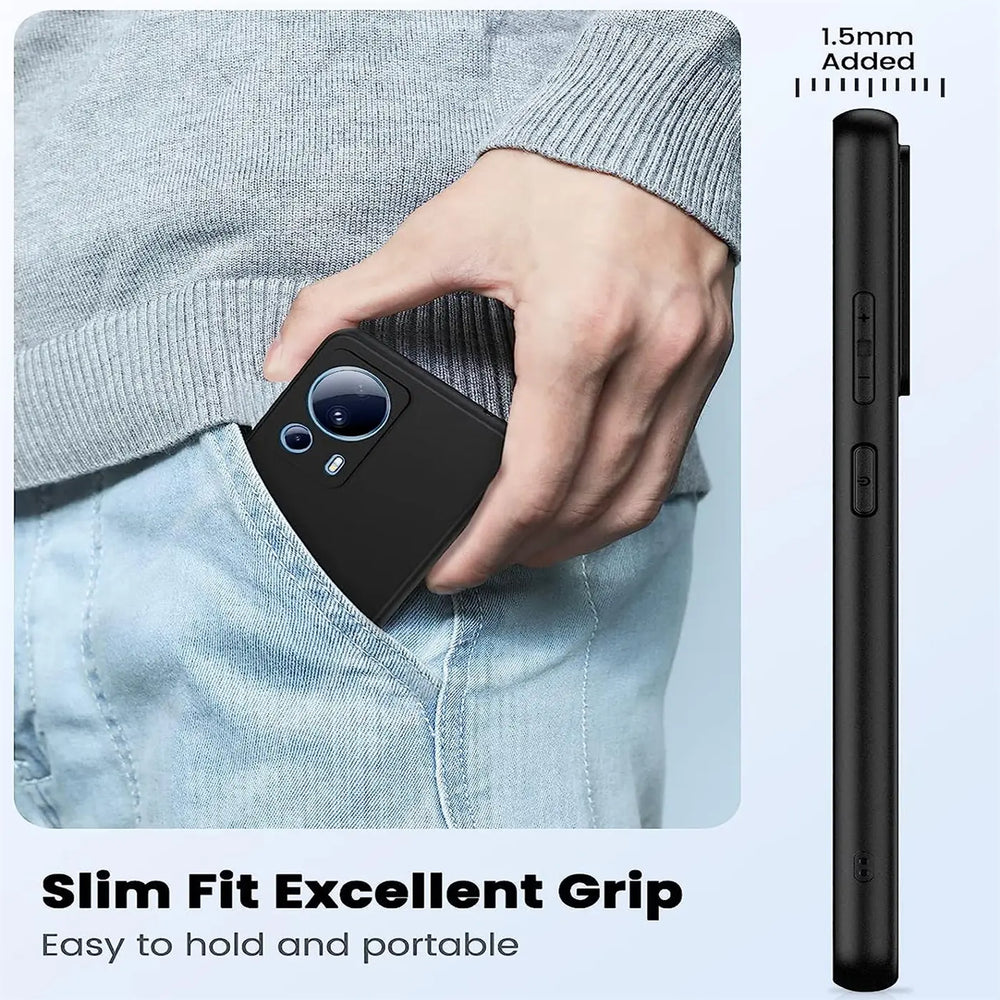 Flexible und sichere TPU Handyhülle für Xiaomi 13 Lite in Schwarz