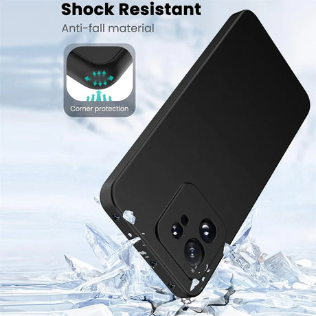 Flexible und sichere TPU Handyhülle für Xiaomi 13T / 13T Pro in Schwarz