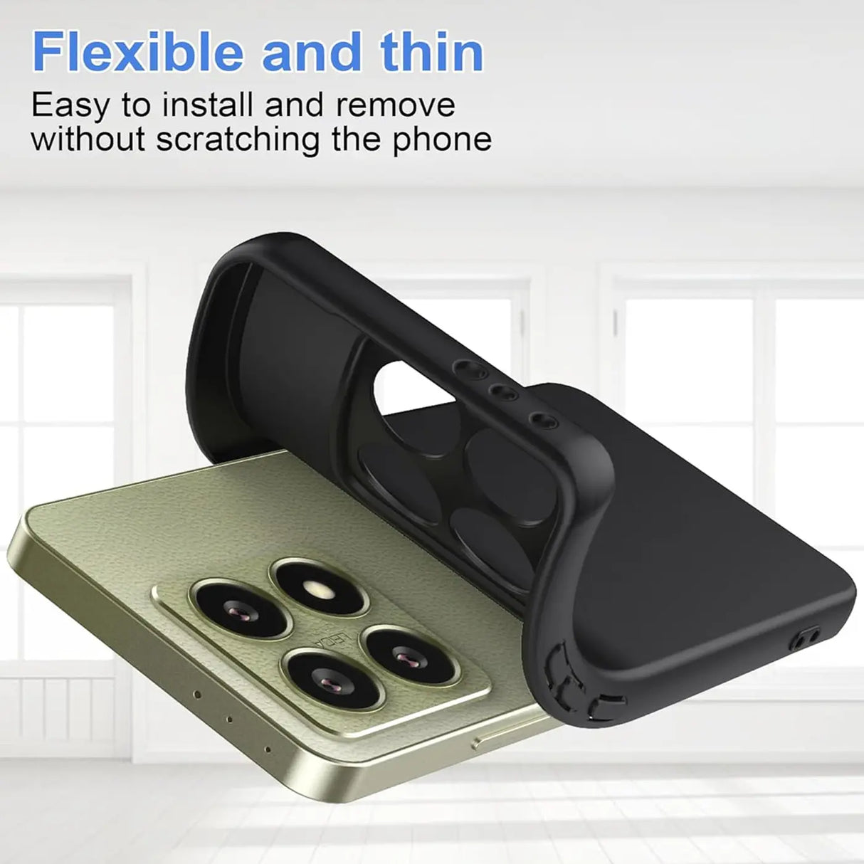 Flexible und sichere TPU Handyhülle für Xiaomi 14T in Schwarz