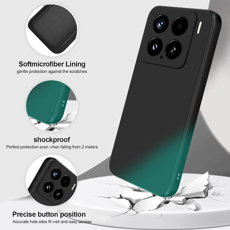 Flexible und sichere TPU Handyhülle für Xiaomi 15 in Schwarz