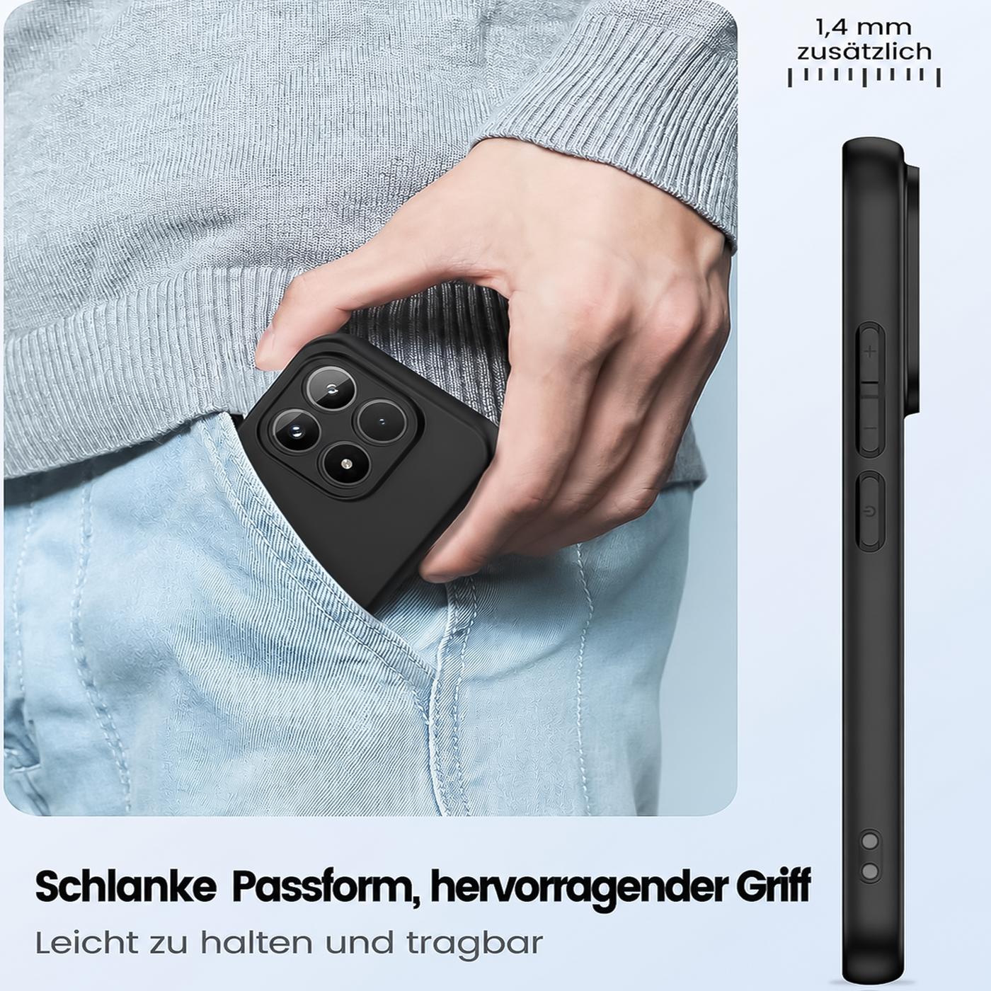 Xiaomi 17 - Slim Silikon Hülle Schwarz Matt