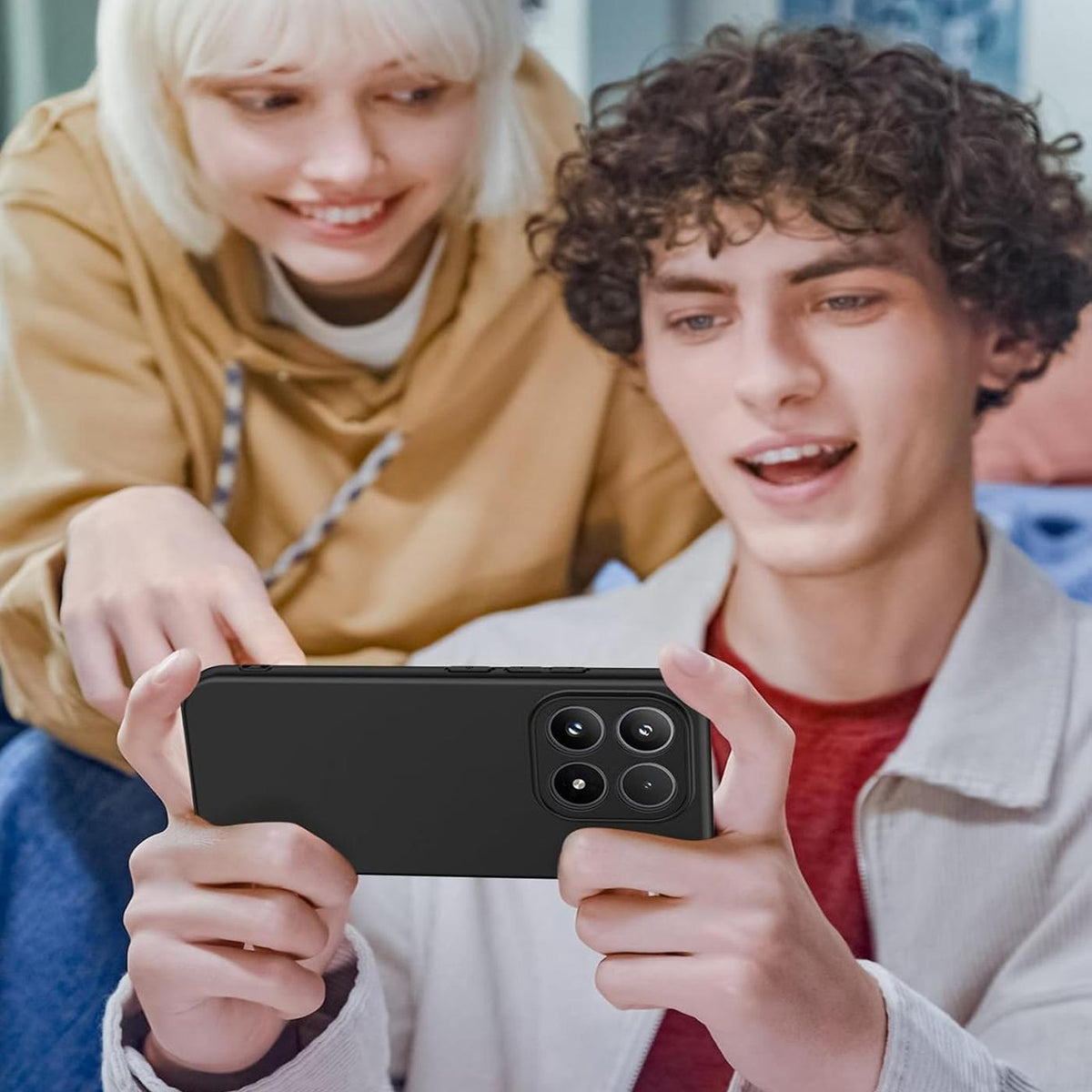 Xiaomi 17 - Slim Silikon Hülle Schwarz Matt