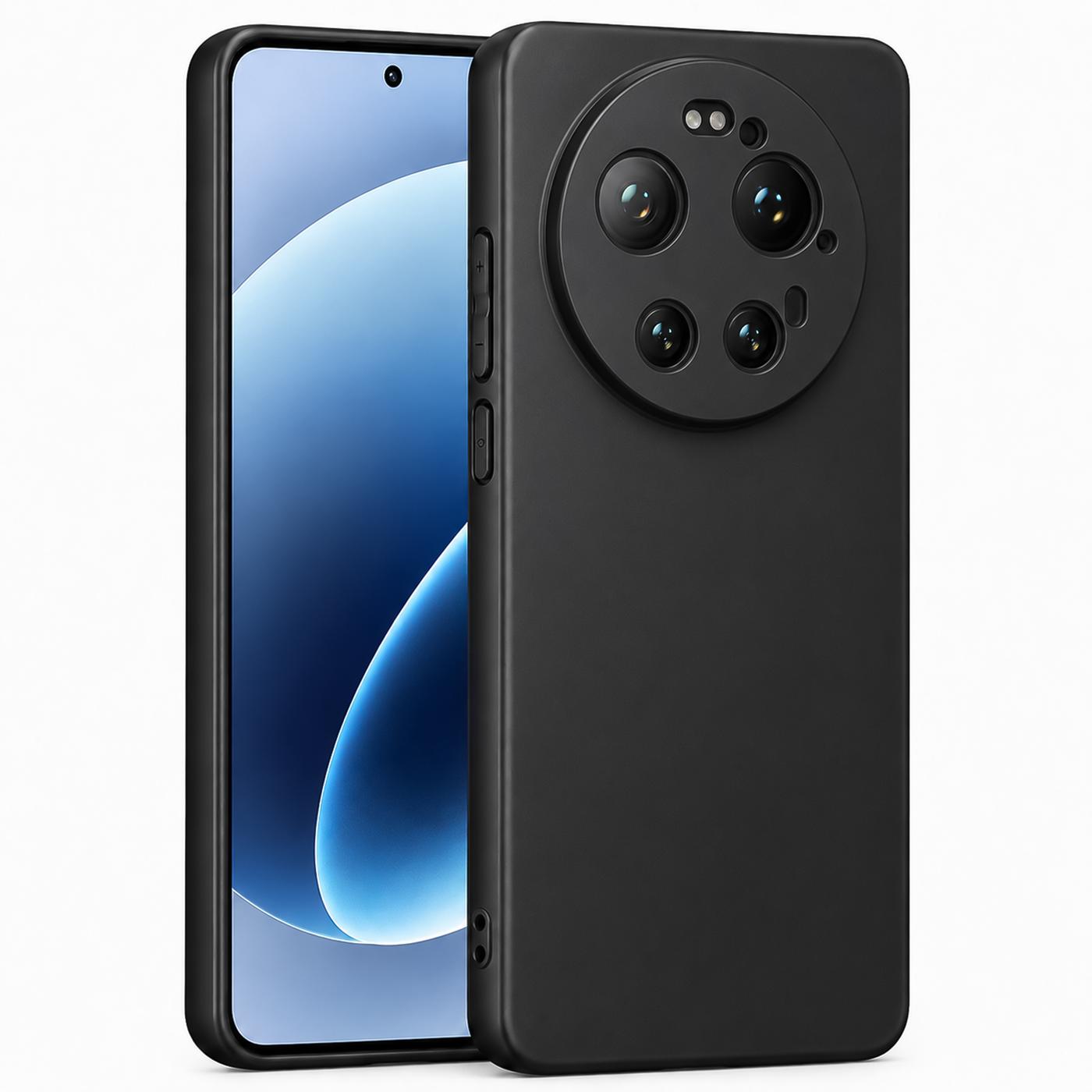 Xiaomi 17 Ultra - Slim Silikon Hülle Schwarz Matt