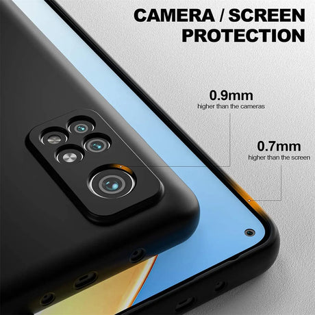 Flexible und sichere TPU Handyhülle für Xiaomi Mi 10T / Mi 10T Pro in Schwarz