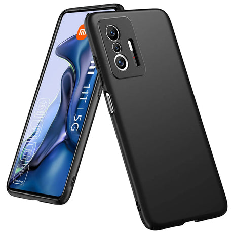 Flexible und sichere TPU Handyhülle für Xiaomi Mi 11T / Mi 11T Pro in Schwarz