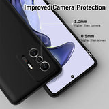 Flexible und sichere TPU Handyhülle für Xiaomi Mi 11T / Mi 11T Pro in Schwarz